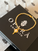 Pulseira Espelho de Oxum C/ Elo Português (1,5mm) Unissex de 18, 20 ou 22cm - Banhada a Ouro e Verniz Italiano