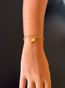 Pulseira Espelho de Oxum C/ Elo Português (1,5mm) Unissex de 18, 20 ou 22cm - Banhada a Ouro e Verniz Italiano