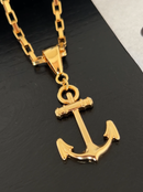 Pingente Marinheiro (31mm) - Banhado a Ouro e Verniz Italiano
