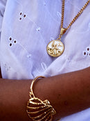 Pingente Oxalá 26mm - Banhado a Ouro e Verniz Italiano