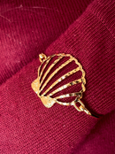 Pulseira Concha Vazada 69mm Banhada a Ouro e Verniz Italiano