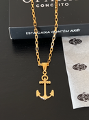 Pingente Marinheiro (31mm) - Banhado a Ouro e Verniz Italiano