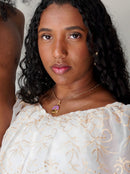 Pingente Nanã 26mm - Banhado a Ouro e Verniz Italiano