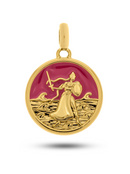 Pingente Obá 26mm - Banhado a Ouro e Verniz Italiano