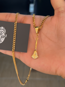 Pingente Xaxará (10mm) - Banhada a Ouro e Verniz Italiano