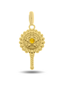 Pingente Abebé (34mm) - Banhada a Ouro e Verniz Italiano