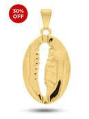 Pingente Búzio (46mm) - Banhada a Ouro e Verniz Italiano