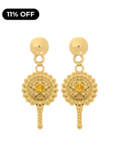 Brinco Abebé de Oxum Antialérgico (34mm) - Banhado a Ouro e Verniz Italiano