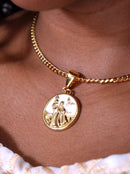 Corrente Grumet (3mm) 50, 60 ou 70 cm - Banhada a Ouro e Verniz Italiano