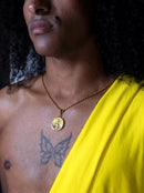 Pingente Oxum 26mm - Banhado a Ouro e Verniz Italiano