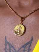 Pingente Oxum 26mm - Banhado a Ouro e Verniz Italiano