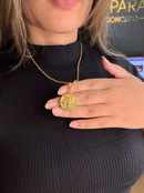 Pingente Oxum 26mm - Banhado a Ouro e Verniz Italiano