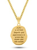 Kit Pingente Oxumare (35mm) + Corrente Grumet (3mm) de 60 ou 70 cm - Banhada a Ouro e Verniz Italiano
