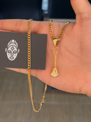 Pingente Xaxará (10mm) - Banhada a Ouro e Verniz Italiano