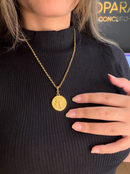 Pingente Oxum 26mm - Banhado a Ouro e Verniz Italiano