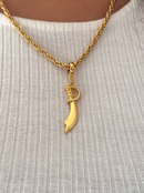Pingente Espada de Iansã (31mm) - Banhada a Ouro e Verniz Italiano