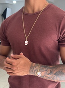 Conjunto Chapéu de Malandro: Pulseira + Corrente C/ Pingente - Banhado a Ouro e Verniz Italiano