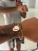 Pulseira Chápeu de Malandro C/ Grumet (3mm) de 18, 20 ou 22cm - Banhada a Ouro e Verniz Italiano