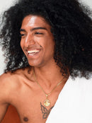 Corrente Grumet (3mm) 50, 60 ou 70 cm - Banhada a Ouro e Verniz Italiano