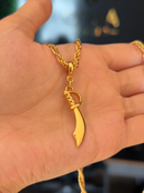 Pingente Espada de Iansã (31mm) - Banhada a Ouro e Verniz Italiano