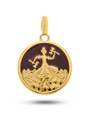 Pingente Xangô 26mm - Banhado a Ouro e Verniz Italiano