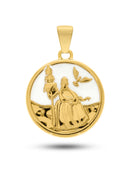 Pingente Oxalá 26mm - Banhado a Ouro e Verniz Italiano