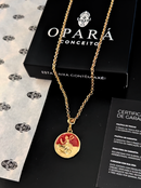 Kit Pingente Yansã (26mm) + Corrente Elo Português (1,5mm) de 50, 60 ou 70 cm Banhada a Ouro e Verniz Italiano.