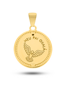 Pingente Oxalá 26mm - Banhado a Ouro e Verniz Italiano