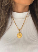 Pingente Xangô 26mm - Banhado a Ouro e Verniz Italiano