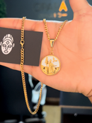 Corrente Grumet (3mm) 50, 60 ou 70 cm - Banhada a Ouro e Verniz Italiano