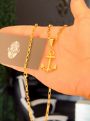 Corrente Cartier Elo Chapado (3mm) 50, 60 ou 70 cm - Banhada a Ouro e Verniz Italiano