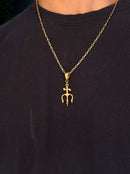 Corrente Cadeado (2mm) 60 cm ou 70 cm - Banhada a Ouro e Verniz Italiano