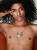 Corrente Grumet (5mm) 50, 60 ou 70 cm - Banhada a Ouro e Verniz Italiano