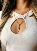 Corrente Cordão Baiano (2mm) 50, 60 ou 70 cm - Banhada a Ouro e Verniz Italiano