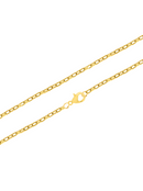 Corrente Cartier Elo Chapado (3mm) 50, 60 ou 70 cm - Banhada a Ouro e Verniz Italiano