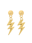 Brinco Raio de Iansã Antialérgico (31mm) - Banhado a Ouro e Verniz Italiano