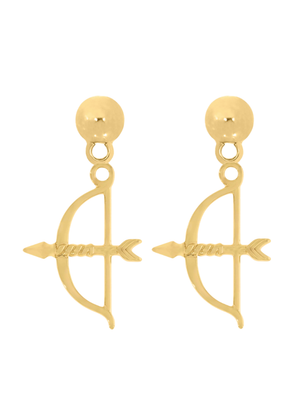 Brinco Ofá de Oxóssi Antialérgico (34mm) - Banhado a Ouro e Verniz Italiano