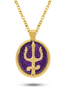 Kit Pingente Pomba Gira (45mm) + Corrente Elo Português (1,5mm) 50, 60 ou 70 cm - Banhada a Ouro e Verniz Italiano