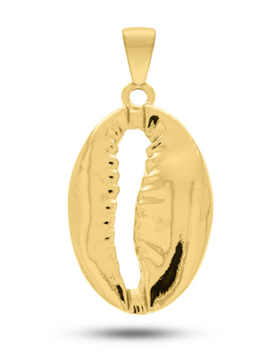 Pingente Búzio (46mm) - Banhada a Ouro e Verniz Italiano