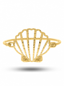 Pulseira Concha Vazada 69mm Banhada a Ouro e Verniz Italiano