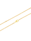 Corrente Elo Português (1mm) de 50, 60 ou 70 cm - Banhada a Ouro e Verniz Italiano