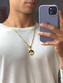 Corrente Cartier Elo Chapado (3mm) 50, 60 ou 70 cm - Banhada a Ouro e Verniz Italiano